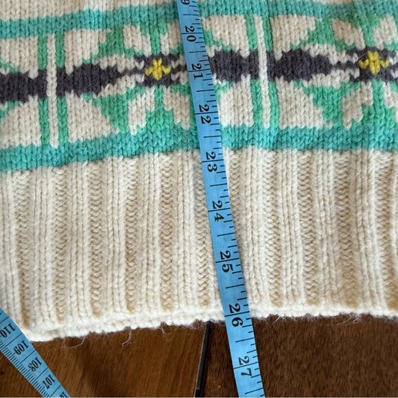 American Eagle AE Fairisle Knit Sweater Mock Neck Sz Small Scandi Cozy Oversized - Picture 12 of 12